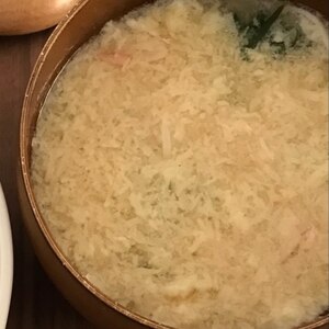 長芋と揚げの中華風スープ
